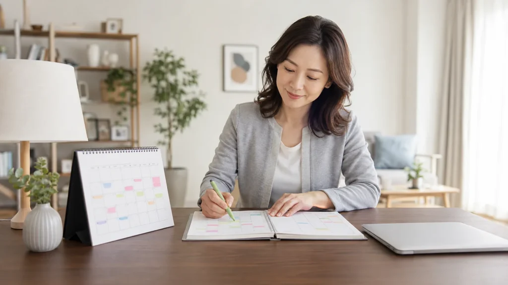 休日条件を求人票で確認する看護師