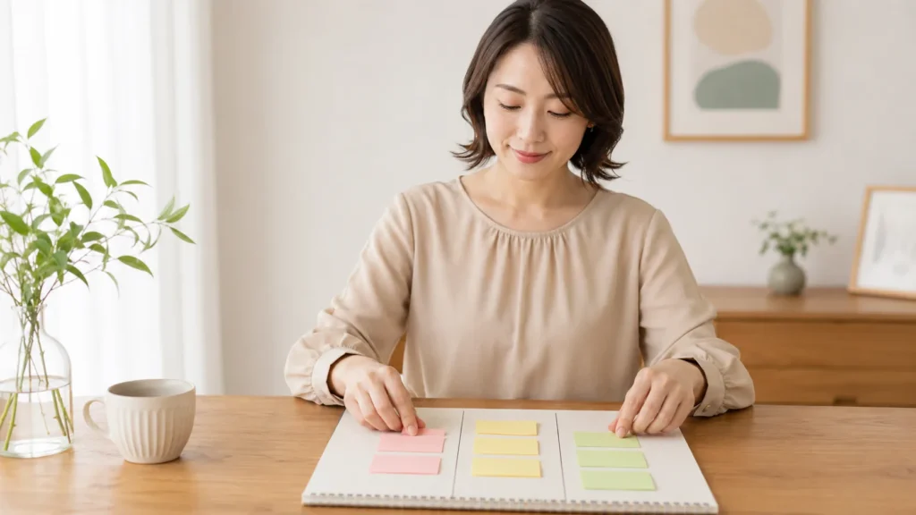 内定条件を事実と説明と印象に分ける看護師