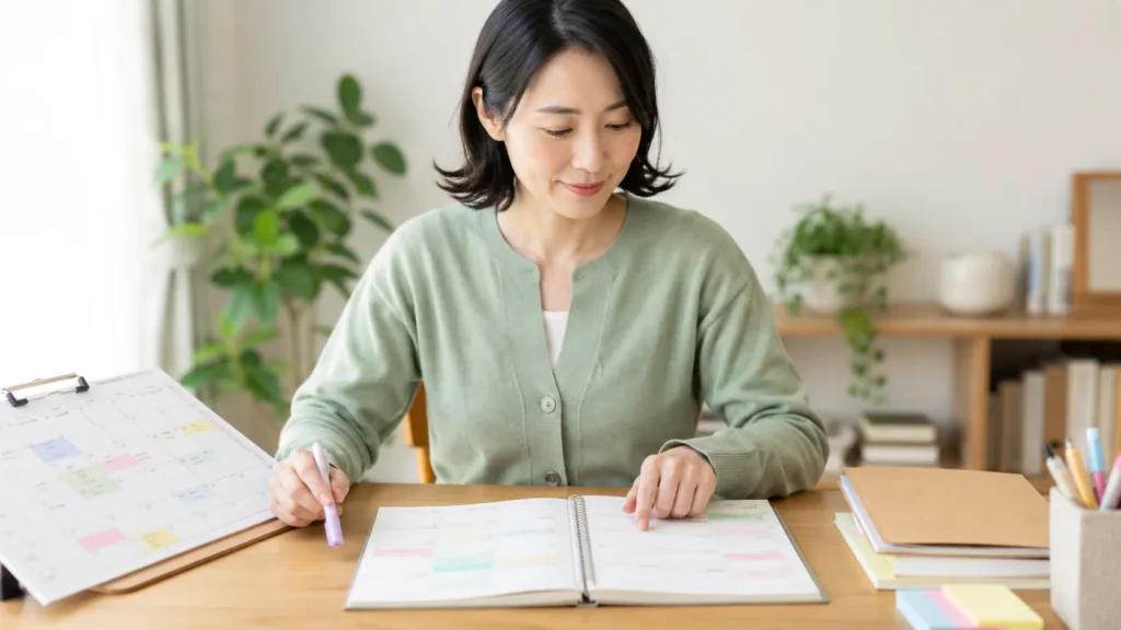 求人条件を見比べて保留理由を整理する看護師